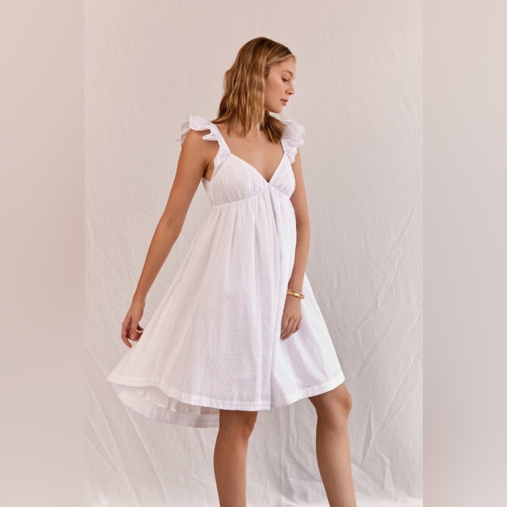 Piyama Goldie Swiss Dot Pajama Dress